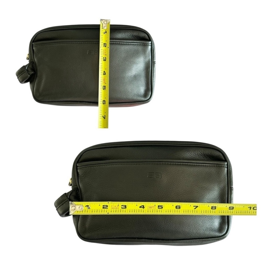 Balenciaga Black Leather Second Toiletry Bag Luxury Balenciaga EUC - Picture 17 of 17